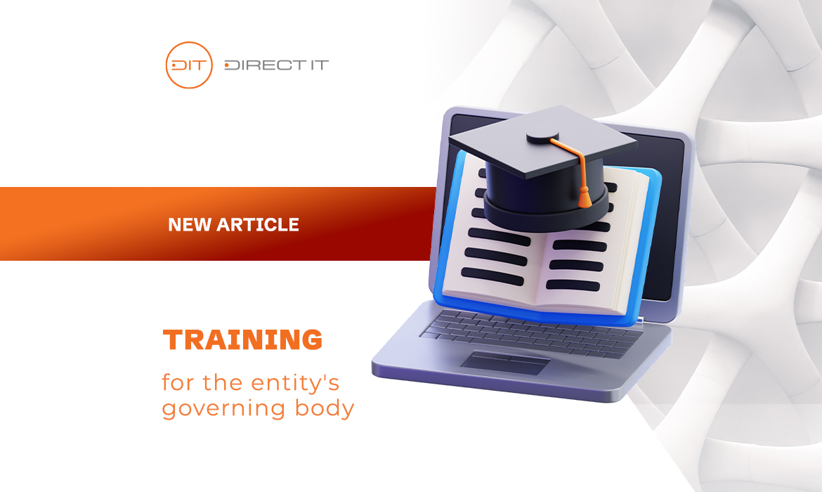 Act on the National Cybersecurity System – training for the management body of an entity